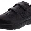 New Balance Men's 577 V1 All Leather Dual Strap Walking Shoes