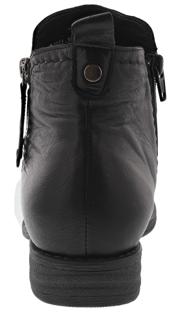 Spring Step Women Side Zipper Leather Booties Oziel 3 Spring Step Women Side Zipper Leather Booties Oziel