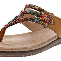 Patrizia Women's Vizzan Embroidered Thong Sandals