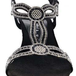 Patrizia Women's Shinning T-Strap Wedge Sandals