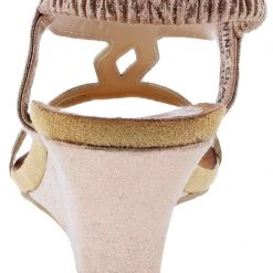 Patrizia Women's Shinning T-Strap Wedge Sandals