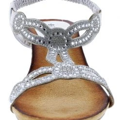 Patrizia Women's Shinning T-Strap Wedge Sandals