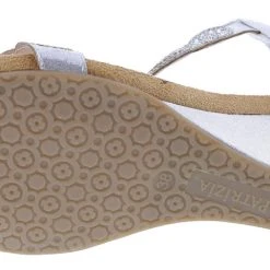 Patrizia Women's Shinning T-Strap Wedge Sandals