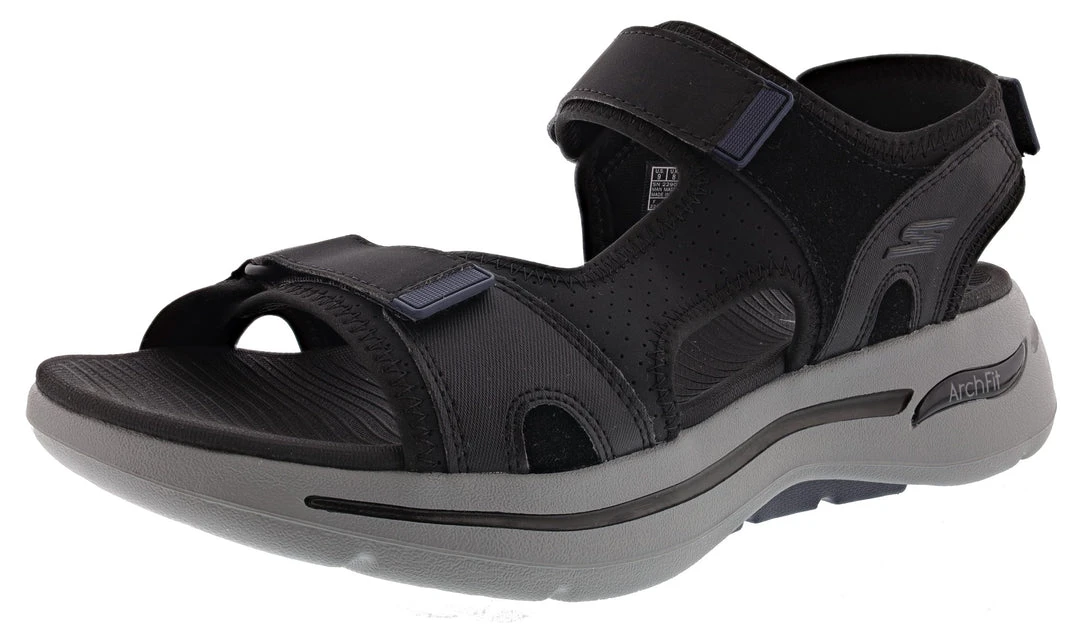 Skechers Men's Go Walk Arch Fit Sandal Mission Hook & Loop Strap Sandals 1 Skechers Men's Go Walk Arch Fit Sandal Mission Hook & Loop Strap Sandals