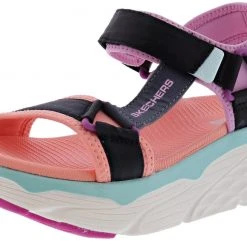 Skechers Women’s Lightweight Wedge Sandals Max Cushioning Swag