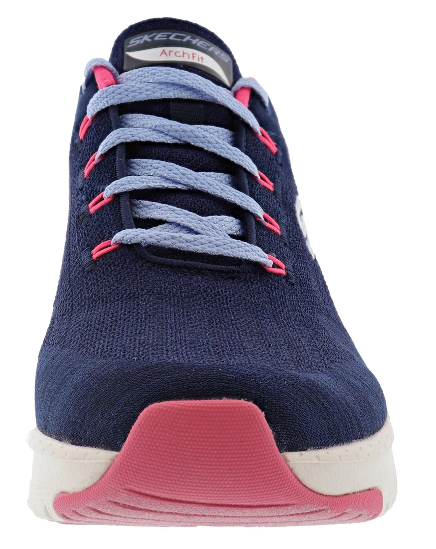 Skechers Women's Arch Fit Comfy Wave Lightweight Walking Shoes 8 Skechers Women's Arch Fit Comfy Wave Lightweight Walking Shoes