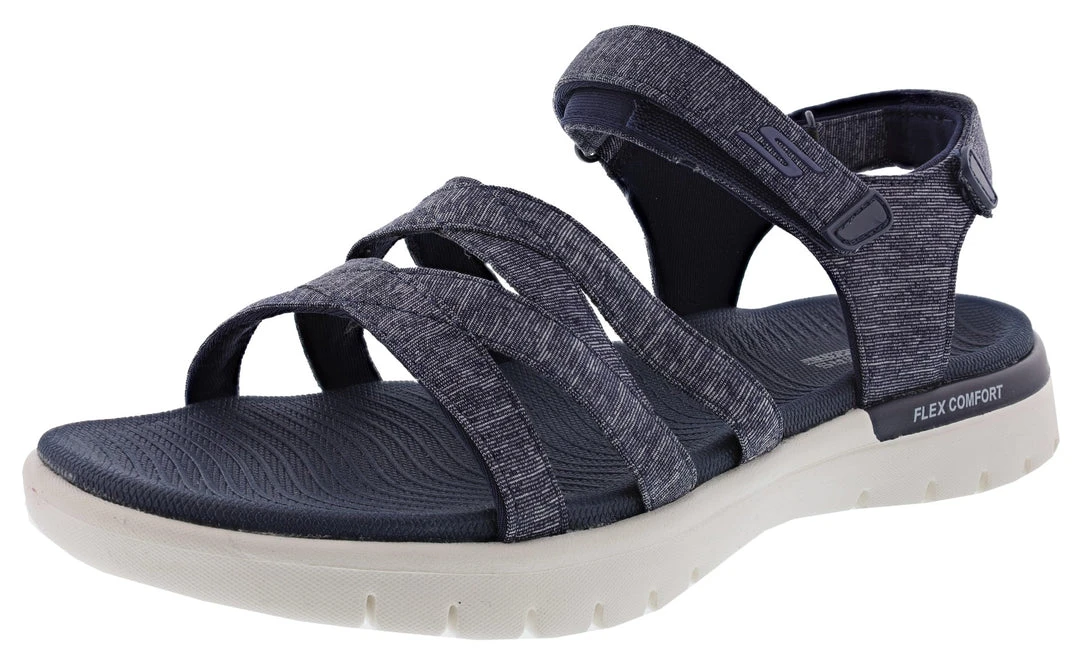 Skechers Women's On The Go Flex Finest Adjustable Strap Summer Sandals 6 Skechers Women's On The Go Flex Finest Adjustable Strap Summer Sandals