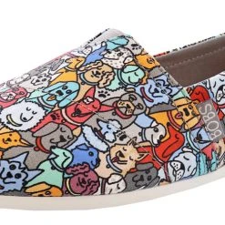 Skechers Women Bobs Plush Woof Party Memory Foam Flats