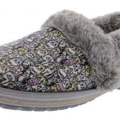 Skechers Bobs Women's Too Cozy Purrfect Storm Memory Foam Slippers
