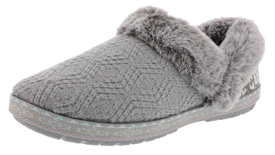 Skechers Women's Bobs Too Cozy-Deco Drifter Memory Foam Slippers 1 Skechers Women's Bobs Too Cozy-Deco Drifter Memory Foam Slippers