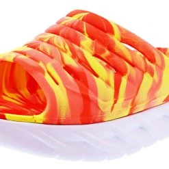 Hoka One One Hoka Unisex Ora Recovery Slide Swirl Sandals For Plantar Fasciitis