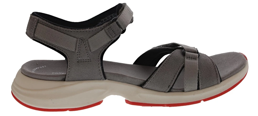 Clarks Women's Solan Drift Hook & Loop Athletic Sandals With Arch Support 7 Clarks Women's Solan Drift Hook & Loop Athletic Sandals With Arch Support