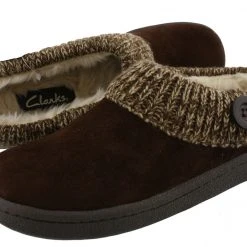 Clarks Of England Clarks Women's Knitted Collar Clog Winter Slippers Angelina