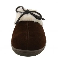 Clarks Of England Clarks Womens Winter Cozy Fur Easy On Lightweight Suede Slippers