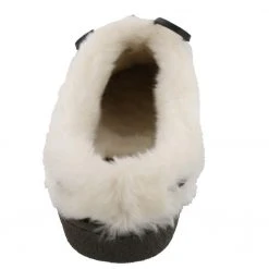 Clarks Of England Clarks Womens Winter Cozy Fur Easy On Lightweight Suede Slippers