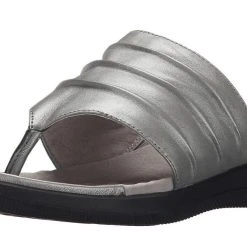 Softwalk Womens Summer Leather Sandals Thick Sole Wedge Slides 10 Softwalk Womens Summer Leather Sandals Thick Sole Wedge Slides