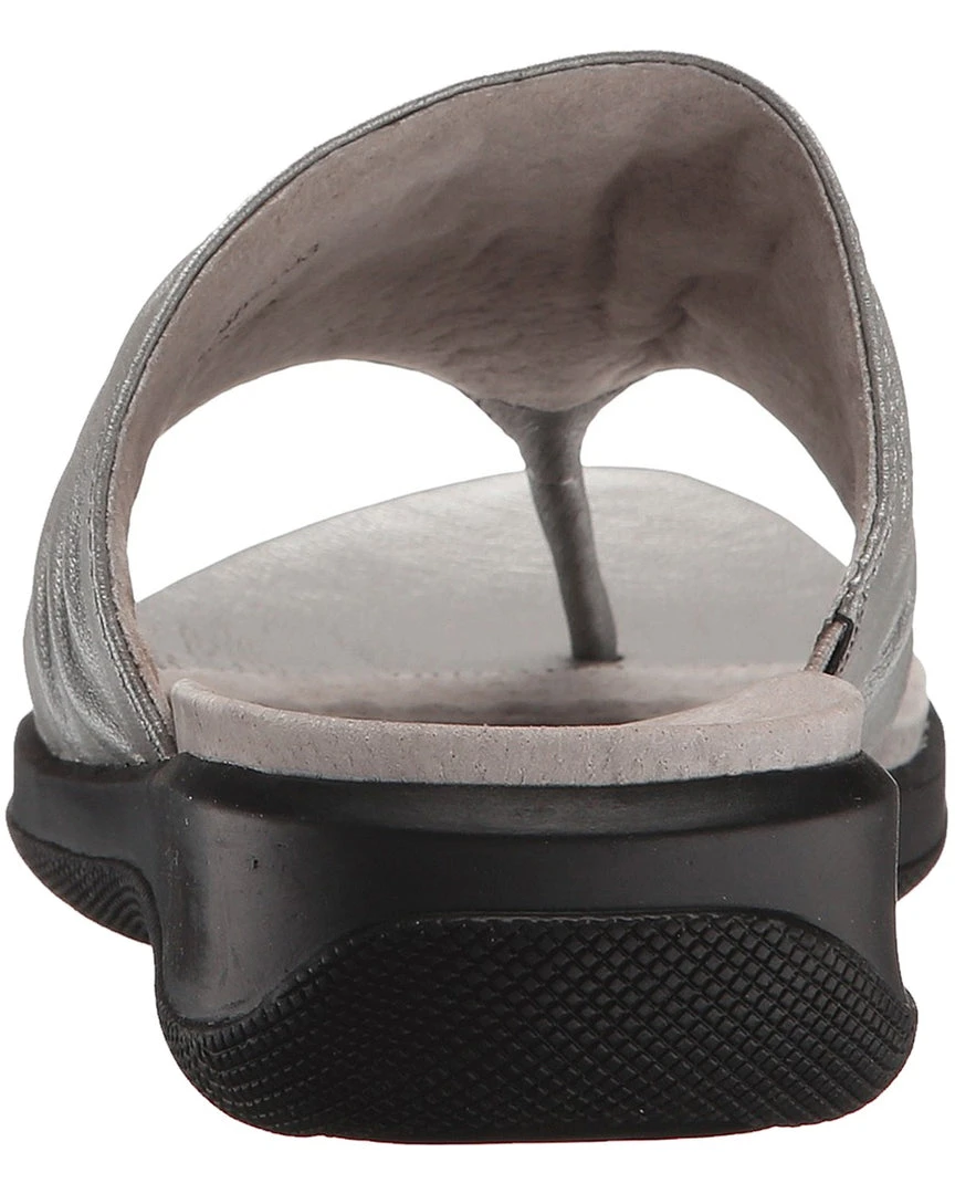 Softwalk Womens Summer Leather Sandals Thick Sole Wedge Slides Softwalk Womens Summer Leather Sandals Thick Sole Wedge Slides