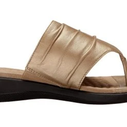 Softwalk Womens Summer Leather Sandals Thick Sole Wedge Slides 6 Softwalk Womens Summer Leather Sandals Thick Sole Wedge Slides