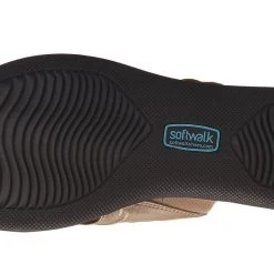 Softwalk Womens Summer Leather Sandals Thick Sole Wedge Slides 9 Softwalk Womens Summer Leather Sandals Thick Sole Wedge Slides