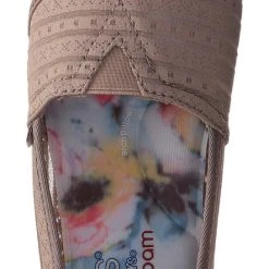 Skechers Women Easy On Casual Walking Slip On Flats Plush Urban Rose