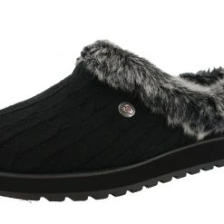 Skechers Women Medium Width Furry Cozy Open Back Slippers Ice Angel 33 Skechers Women Medium Width Furry Cozy Open Back Slippers Ice Angel