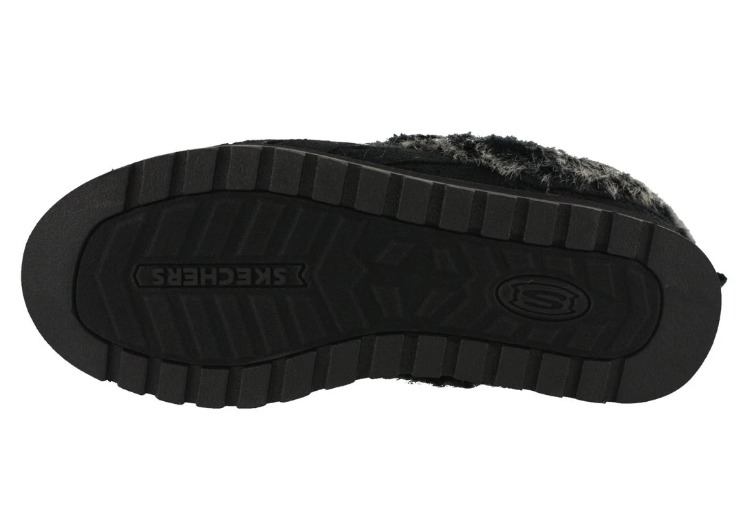 Skechers Women Medium Width Furry Cozy Open Back Slippers Ice Angel 5 Skechers Women Medium Width Furry Cozy Open Back Slippers Ice Angel