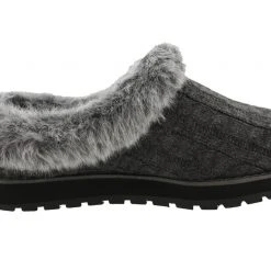 Skechers Women Medium Width Furry Cozy Open Back Slippers Ice Angel 24 Skechers Women Medium Width Furry Cozy Open Back Slippers Ice Angel