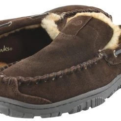 Clarks Of England Clarks Men Warm Cozy Easy On Slip On Moccasin Slippers Warren