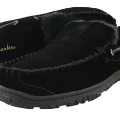 Clarks Of England Clarks Men Warm Cozy Easy On Slip On Moccasin Slippers Warren