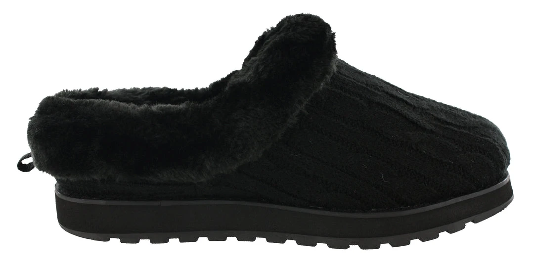 Skechers Women Medium Width Furry Cozy Open Back Slippers Ice Angel 12 Skechers Women Medium Width Furry Cozy Open Back Slippers Ice Angel