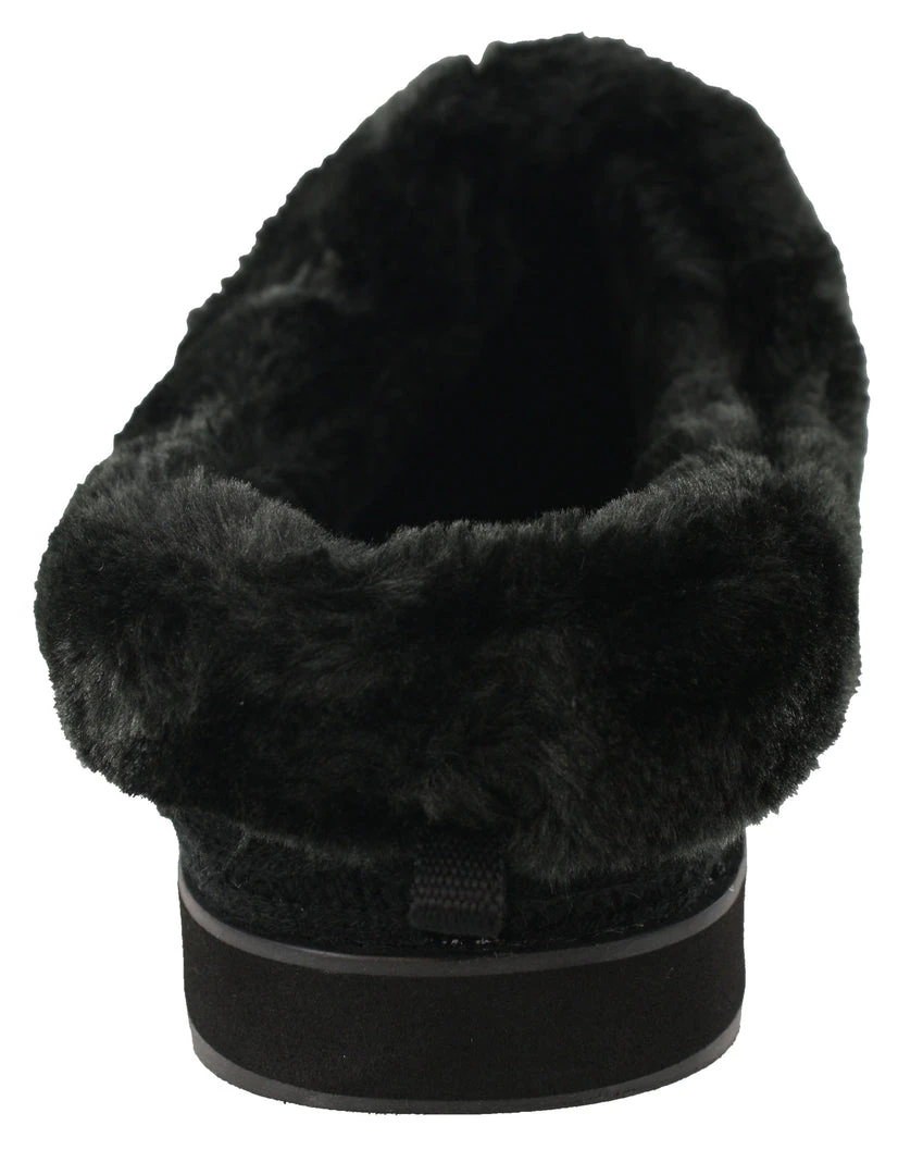 Skechers Women Medium Width Furry Cozy Open Back Slippers Ice Angel 14 Skechers Women Medium Width Furry Cozy Open Back Slippers Ice Angel