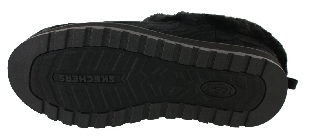 Skechers Women Medium Width Furry Cozy Open Back Slippers Ice Angel 15 Skechers Women Medium Width Furry Cozy Open Back Slippers Ice Angel