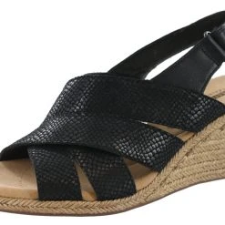 Clarks Of England Clarks Lafley Krissy Ankle Strap Wedge Sandals Women's