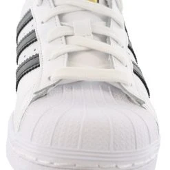 Adidas Youth Superstar Shell-Toe Leather Classic Sneakers