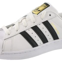 Adidas Youth Superstar Shell-Toe Leather Classic Sneakers