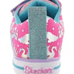 Skechers Twinkle Toes Girls Three Straps Light Up Shoes Sparkleland