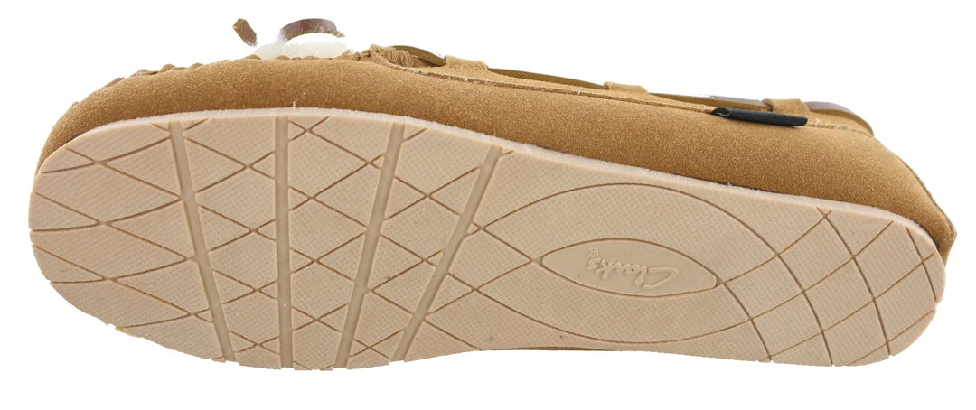 Clarks Of England Clarks Women Warm Cozy Slip On Moccasin Slippers Holly 5 Clarks Of England Clarks Women Warm Cozy Slip On Moccasin Slippers Holly