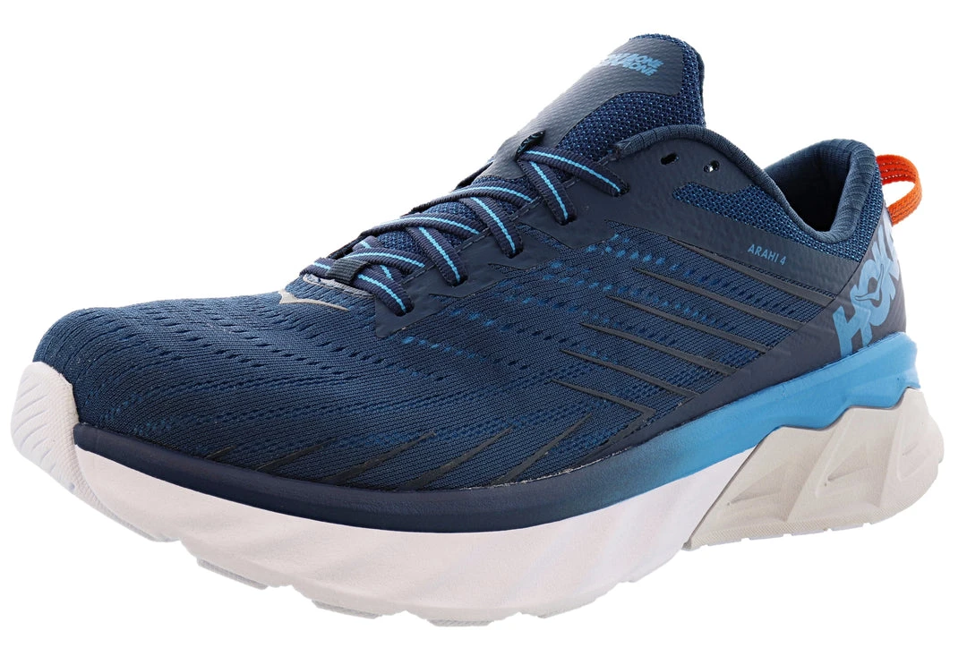 Hoka One One Hoka Arahi 4 Wide EE Men's Cushioned Running Shoes For Bad Knees 1 Hoka One One Hoka Arahi 4 Wide EE Men's Cushioned Running Shoes For Bad Knees